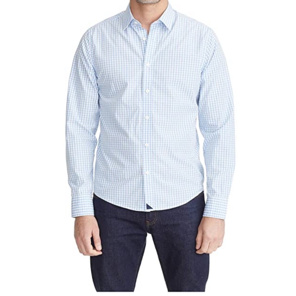 UNTUCKit Carneros Men’s Gingham Large Slim Fit